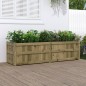 vidaXL Jardinera de madera de pino impregnada 180x50x50 cm