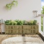 vidaXL Jardinera de madera de pino impregnada 180x50x50 cm