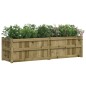 vidaXL Jardinera de madera de pino impregnada 180x50x50 cm