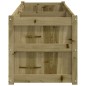 vidaXL Jardinera de madera de pino impregnada 180x50x50 cm