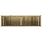 vidaXL Jardinera de madera de pino impregnada 180x50x50 cm