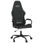 vidaXL Silla gaming con masaje cuero sintético negro vidaXL Silla gaming con masaje cuero sintético negro