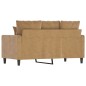 vidaXL Sofá de 2 plazas terciopelo marrón 120 cm vidaXL Sofá de 2 plazas terciopelo marrón 120 cm