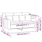 vidaXL Sofá de 2 plazas terciopelo marrón 120 cm vidaXL Sofá de 2 plazas terciopelo marrón 120 cm