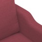 vidaXL Sillón de tela rojo tinto 60 cm vidaXL Sillón de tela rojo tinto 60 cm