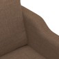 vidaXL Sofá de 2 plazas de tela marrón 120 cm vidaXL Sofá de 2 plazas de tela marrón 120 cm