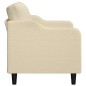 vidaXL Sofá de 2 plazas de tela color crema 140 cm vidaXL Sofá de 2 plazas de tela color crema 140 cm