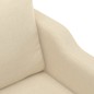 vidaXL Sofá de 2 plazas de tela color crema 140 cm vidaXL Sofá de 2 plazas de tela color crema 140 cm