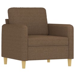 vidaXL Sillón de tela marrón 60 cm
