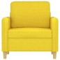 vidaXL Sillón de tela amarillo claro 60 cm