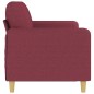 vidaXL Sofá de 3 plazas de tela rojo tinto 180 cm vidaXL Sofá de 3 plazas de tela rojo tinto 180 cm