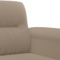 vidaXL Sofá de 2 plazas de tela microfibra gris taupe 120 cm vidaXL Sofá de 2 plazas de tela microfibra gris taupe 120 cm