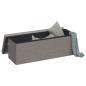 vidaXL Banco de almacenaje plegable de lino sintético gris claro vidaXL Banco de almacenaje plegable de lino sintético gris claro