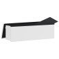 vidaXL Banco de almacenaje plegable de PVC blanco vidaXL Banco de almacenaje plegable de PVC blanco