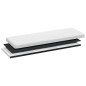 vidaXL Banco de almacenaje plegable de PVC blanco vidaXL Banco de almacenaje plegable de PVC blanco