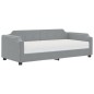 vidaXL Sofá cama con colchón tela gris claro 100x200 cm vidaXL Sofá cama con colchón tela gris claro 100x200 cm