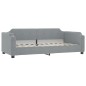vidaXL Sofá cama con colchón tela gris claro 100x200 cm vidaXL Sofá cama con colchón tela gris claro 100x200 cm