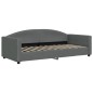 vidaXL Sofá cama con colchón tela gris oscuro 90x200 cm vidaXL Sofá cama con colchón tela gris oscuro 90x200 cm