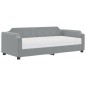 vidaXL Sofá cama con colchón tela gris claro 90x200 cm vidaXL Sofá cama con colchón tela gris claro 90x200 cm