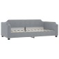 vidaXL Sofá cama con colchón tela gris claro 90x200 cm vidaXL Sofá cama con colchón tela gris claro 90x200 cm
