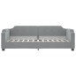 vidaXL Sofá cama con colchón tela gris claro 90x200 cm vidaXL Sofá cama con colchón tela gris claro 90x200 cm