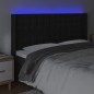 vidaXL Cabecero con LED cuero sintético negro 203x16x118/128 cm vidaXL Cabecero con LED cuero sintético negro 203x16x118/128 cm