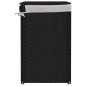 vidaXL Cesto ropa sucia 2 secciones ratán sintético negro 53x35x57 cm vidaXL Cesto ropa sucia 2 secciones ratán sintético negro 53x35x57 cm
