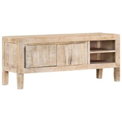 vidaXL Mueble de TV madera maciza de mango 110x35x46 cm