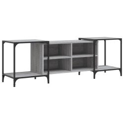 vidaXL Mueble de TV madera de ingeniería gris Sonoma 153x37x50 cm