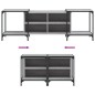vidaXL Mueble de TV madera de ingeniería gris Sonoma 153x37x50 cm vidaXL Mueble de TV madera de ingeniería gris Sonoma 153x37x50 cm