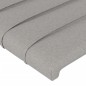 vidaXL Cabecero con LED de tela gris claro 203x16x118/128 cm vidaXL Cabecero con LED de tela gris claro 203x16x118/128 cm