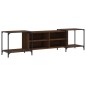 vidaXL Mueble de TV madera de ingeniería marrón roble 203x37x50 cm