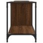 vidaXL Mueble de TV madera de ingeniería marrón roble 203x37x50 cm