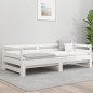 vidaXL Sofá cama nido madera maciza de pino blanco 80x200 cm vidaXL Sofá cama nido madera maciza de pino blanco 80x200 cm