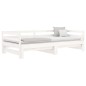 vidaXL Sofá cama nido madera maciza de pino blanco 80x200 cm vidaXL Sofá cama nido madera maciza de pino blanco 80x200 cm