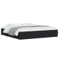 vidaXL Estructura cama con cajones madera ingeniería negra 180x200 cm