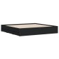vidaXL Estructura cama con cajones madera ingeniería negra 180x200 cm