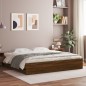 vidaXL Cama con cajones madera ingeniería marrón roble 180x200 cm vidaXL Cama con cajones madera ingeniería marrón roble 180x200 cm