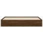 vidaXL Cama con cajones madera ingeniería marrón roble 180x200 cm vidaXL Cama con cajones madera ingeniería marrón roble 180x200 cm