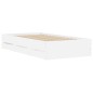 vidaXL Cama con cajones madera de ingeniería blanco 100x200 cm
