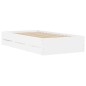 vidaXL Cama con cajones madera de ingeniería blanco 100x200 cm