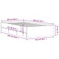 vidaXL Cama con cajones madera de ingeniería blanco 100x200 cm