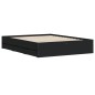 vidaXL Cama con cajones madera de ingeniería negro 140x190 cm vidaXL Cama con cajones madera de ingeniería negro 140x190 cm