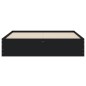 vidaXL Cama con cajones madera de ingeniería negro 140x190 cm vidaXL Cama con cajones madera de ingeniería negro 140x190 cm