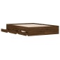 vidaXL Cama con cajones madera de ingeniería marrón roble 120x190 cm vidaXL Cama con cajones madera de ingeniería marrón roble 120x190 cm