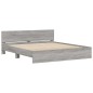 vidaXL Estructura de cama con cabecero gris Sonoma 180x200 cm vidaXL Estructura de cama con cabecero gris Sonoma 180x200 cm