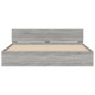 vidaXL Estructura de cama con cabecero gris Sonoma 180x200 cm vidaXL Estructura de cama con cabecero gris Sonoma 180x200 cm