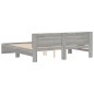 vidaXL Estructura de cama con cabecero gris Sonoma 180x200 cm vidaXL Estructura de cama con cabecero gris Sonoma 180x200 cm