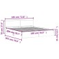 vidaXL Estructura de cama con cabecero gris Sonoma 180x200 cm vidaXL Estructura de cama con cabecero gris Sonoma 180x200 cm