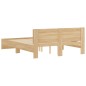 vidaXL Estructura de cama con cabecero roble Sonoma 140x190 cm